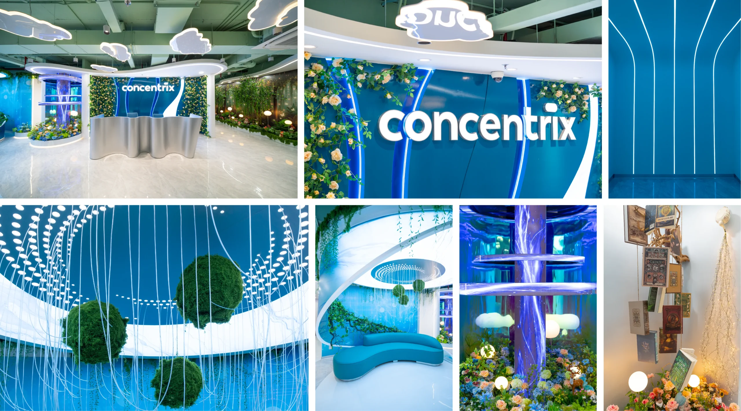 Thiết kế chiếu sáng và hệ trần tại Concentrix Floor 10