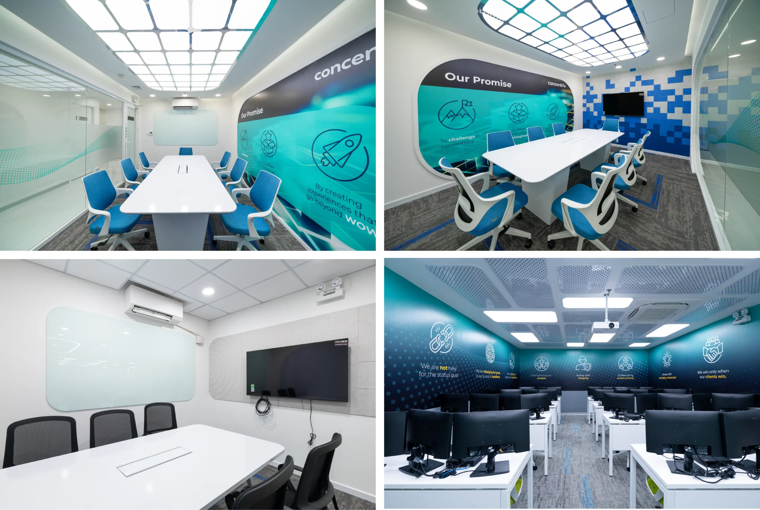 Phòng họp và không gian tập trung tại Concentrix Floor 10