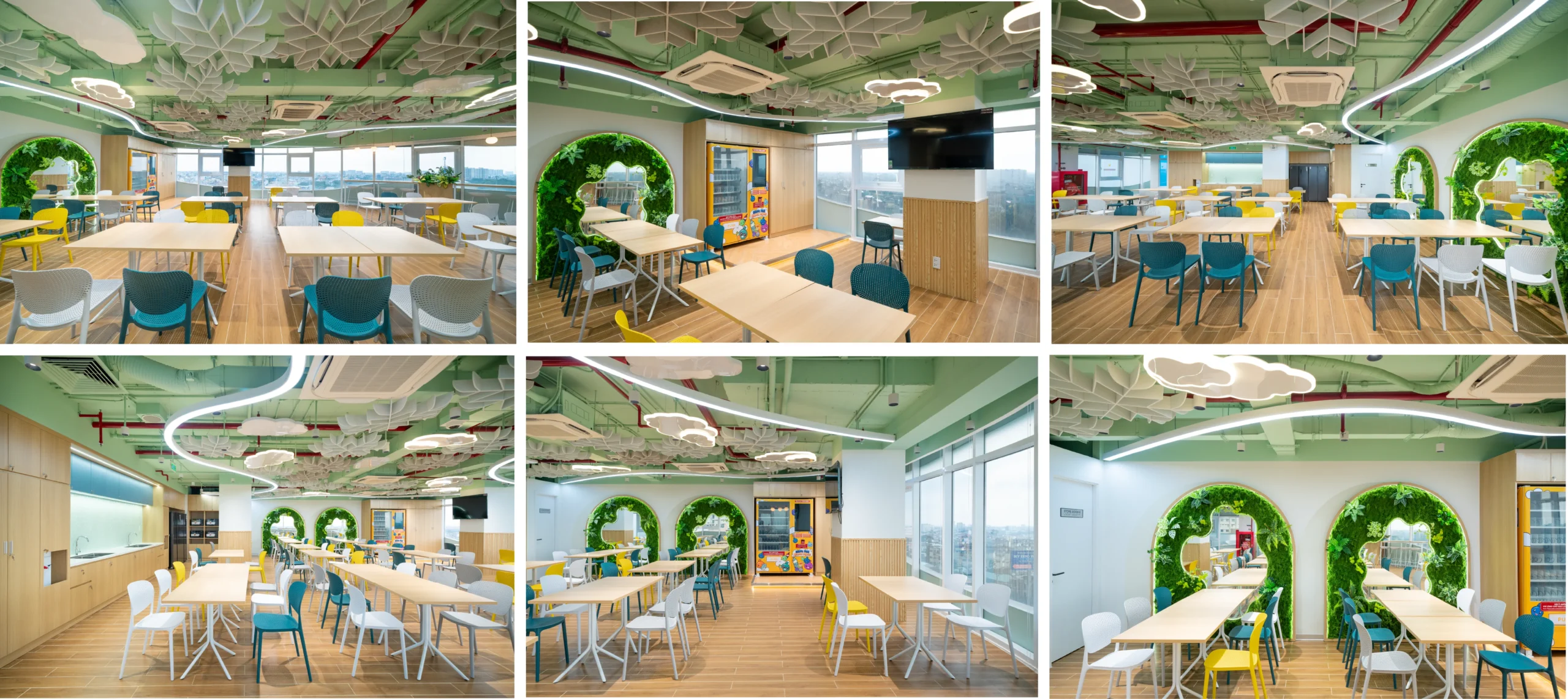 Khu vực pantry và breakout tại văn phòng Concentrix Floor 10