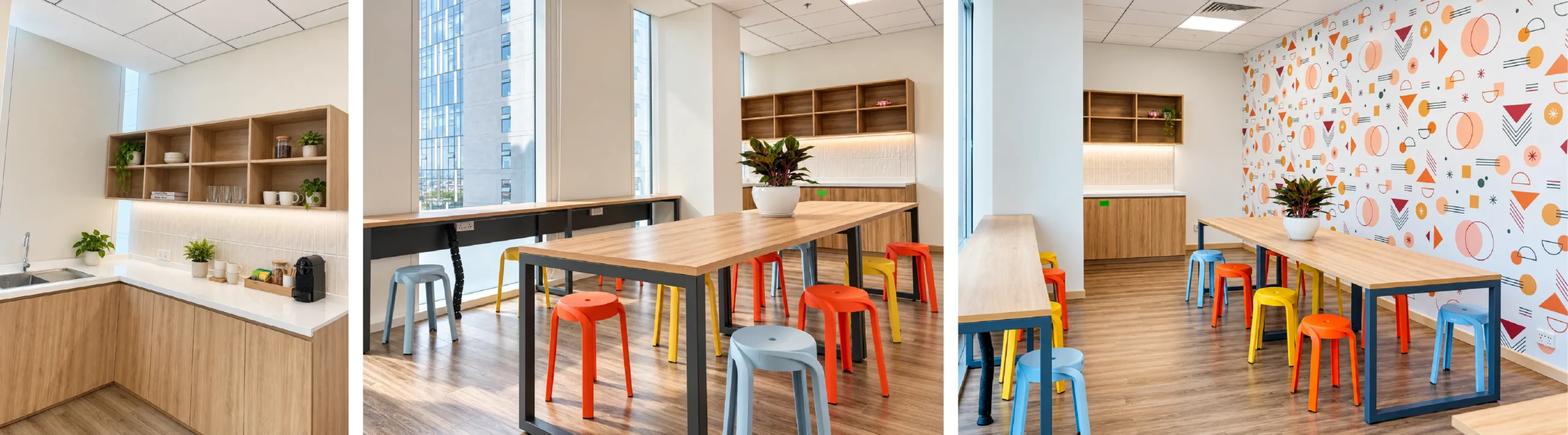Khu pantry và thư giãn tại văn phòng JVL